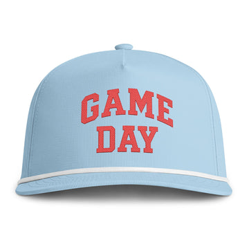 GAME DAY Rope Hat | Vintage Game Day Baseball Cap | Retro Tailgate Snapback Hat