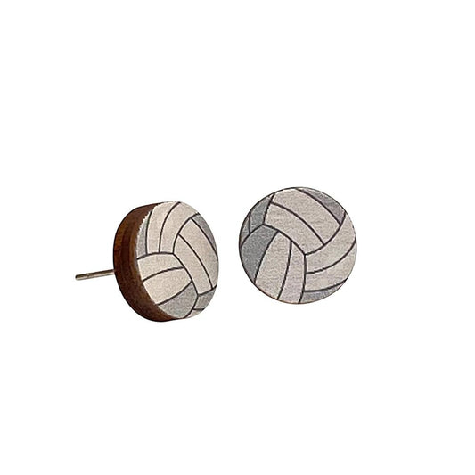 Volleyball Stud Earrings | Lightweight Volleyball Earrings for Women