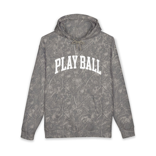 Play Ball Hoodie | Vintage Camo Baseball Pullover