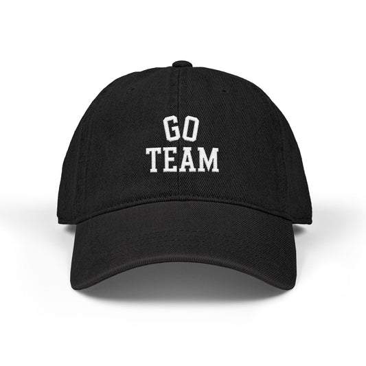 Go Team Hat | Vintage Sports Mom Baseball Cap | Embroidered Game Day Dad Hat