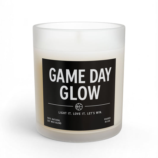 Game Day Glow Basketball Soy Candle,  11 oz