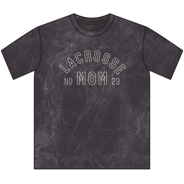 Lacrosse Mom Vintage Mineral Wash Tee | Distressed Athletic Sports Mom Shirt