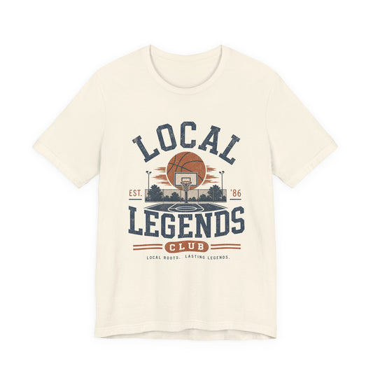 Local Legends Club Basketball Shirt | Vintage Retro Basketball Graphic Tee