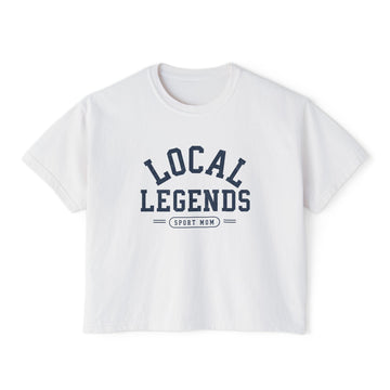 Local Legends Sport Mom Cropped Tee | Vintage Boxy Graphic Tee