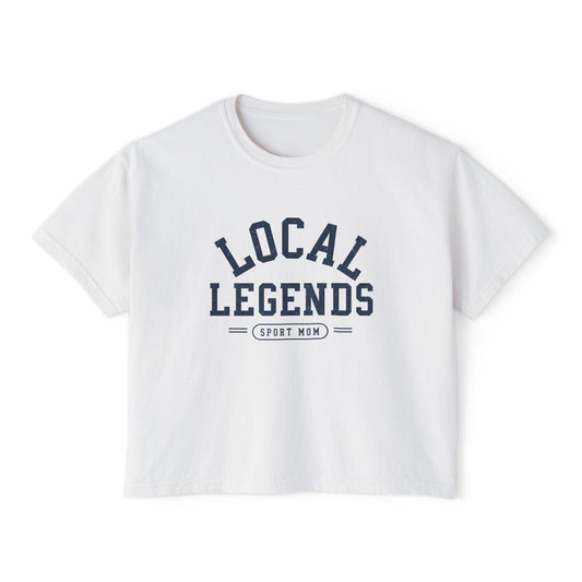 Local Legends Sport Mom Cropped Tee | Vintage Boxy Graphic Tee
