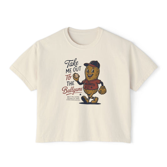 Take Me Out To The Ballgame Boxy Tee