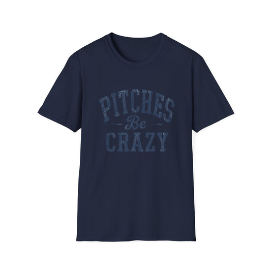 Pitches Be Crazy Shirt | Funny Vintage Softball Graphic Tee