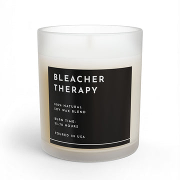 Bleacher Therapy Glass Candle — 11oz Soy Wax Scented Candle