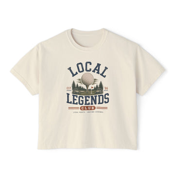 Local Legends Club Golf Shirt | Vintage Golf Graphic Oversized Boxy T-Shirt