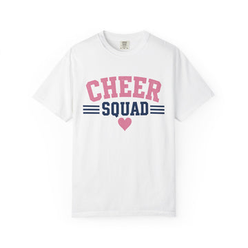 Cheer Squad T-Shirt | Vintage Cheerleading Graphic Tee | Cheer Mom & Cheerleader Shirt | Garment-Dyed Team Tee