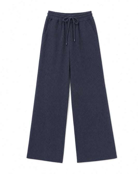 French Terry Wide Leg Sweatpants | Elevated Sports Mom Lounge Pants