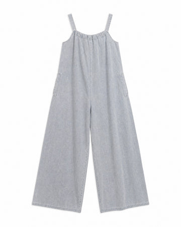 SO ME Wide Leg Lightweight Denim Overalls | Relaxed Everyday Sports Mom Style