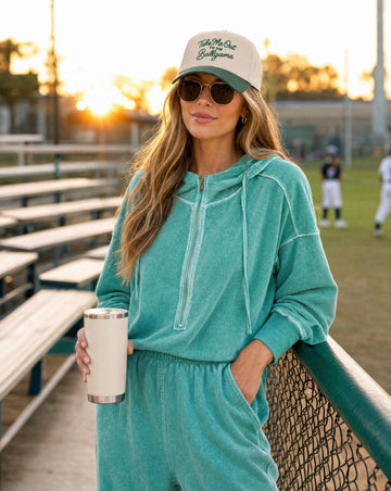 Zenana Enzyme Washed French Terry Jumpsuit