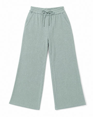 Zenana French Terry Wide Leg Sweatpants | Relaxed Sports Mom Lounge Pants