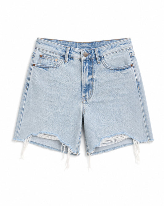 Judy Blue High-Waisted Rigid Magic Dad Shorts with Cell Phone Back Pockets | Relaxed Vintage Denim Shorts