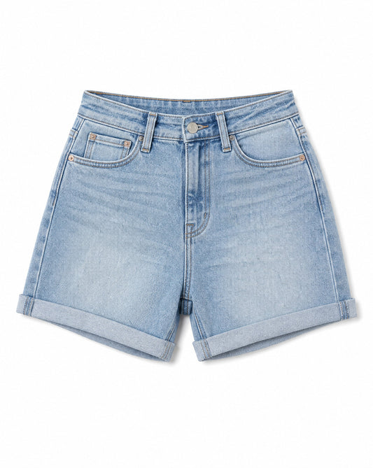 Judy Blue High Waisted Slim Denim Shorts | Everyday Light Wash Summer Shorts