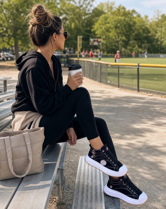 Canvas Lace-Up Sneakers | Casual Everyday Low Top Tennis Shoes