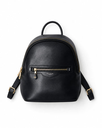 David Jones PU Leather Backpack | Chic Everyday Faux Leather Backpack Purse