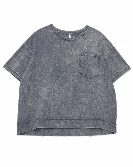 Zenana Acid Washed Oversized Pocket Tee | Vintage Mineral Wash Cotton Top