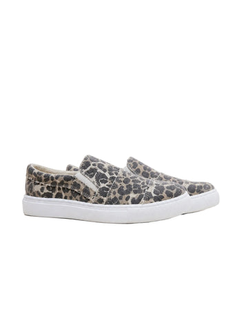 VIOLET Slip-On Sneakers | Casual Leopard Print Platform Sneaker