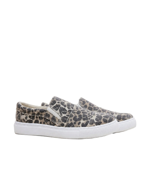 VIOLET Slip-On Sneakers | Casual Leopard Print Platform Sneaker