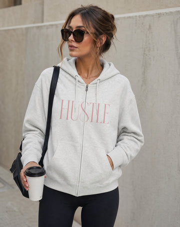 Hustle Zip-Up Hoodie