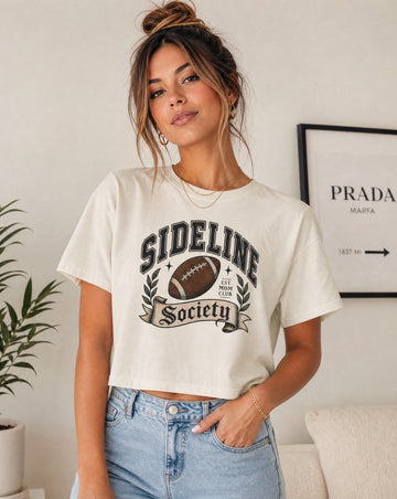 Sideline Society Football Boxy Tee