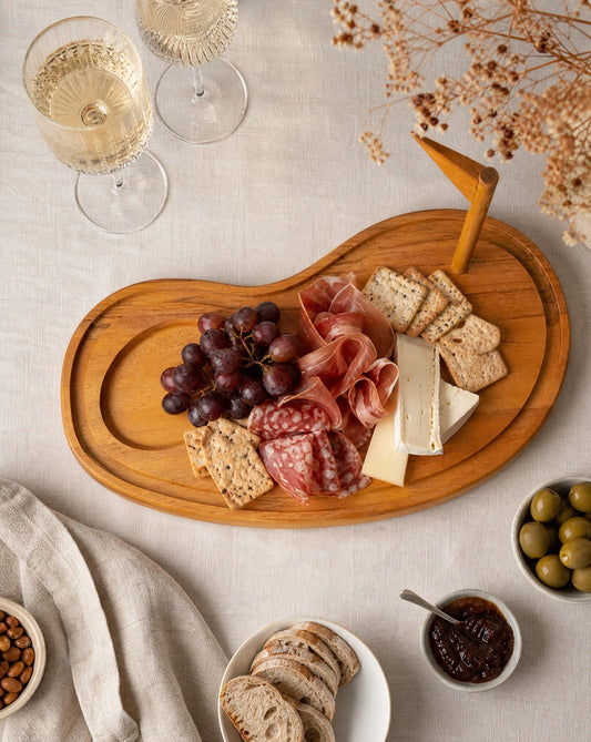 Golf Course Charcuterie Board | Golf-Themed Bamboo Serving Tray & Cutting Board