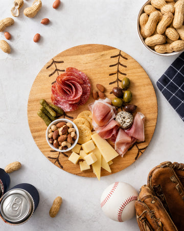 Baseball Bamboo Charcuterie Board