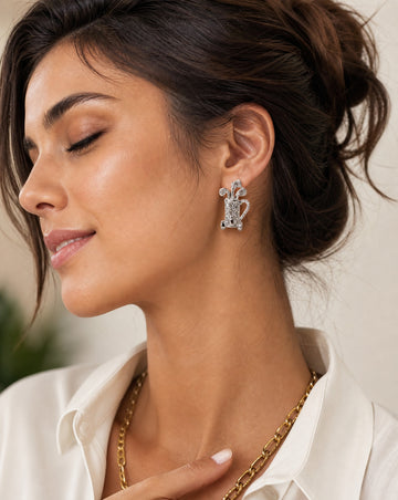 Crystal Golf Bag Earrings