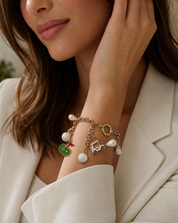 Golf Multi-Charm Toggle Bracelet